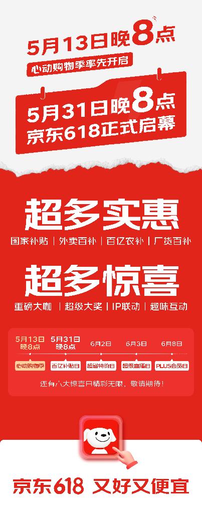 京东618招商启动大会_京东618活动时间表_京东618心动购物季活动