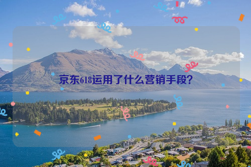 京东618运用了什么营销手段？