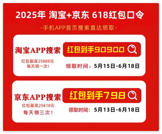 2025年618大促最便宜时间_淘宝京东618红包口令攻略_淘宝618京东红包